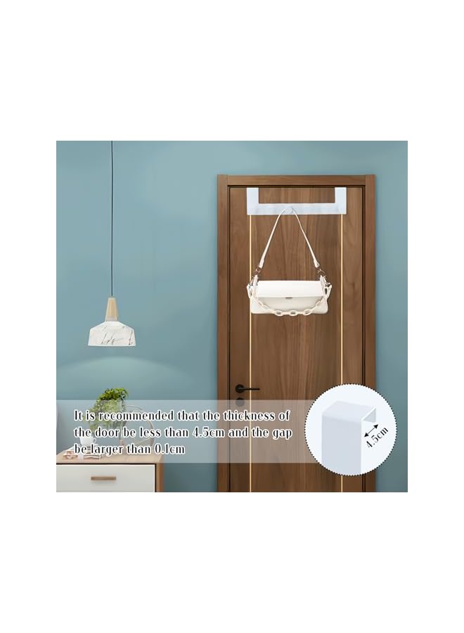 PROMASS promass Over Door Hook with 6 Hooks, Over Door Hanger, Stainless Steel Over Door Hanger, Heavy Duty Door Hooks, Over Door Coat Hooks Long, Towel Hanger Bathroom, for Coats, Hats, Bags, Clothes, Towel  - Image 4
