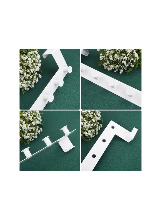 PROMASS promass Over Door Hook with 6 Hooks, Over Door Hanger, Stainless Steel Over Door Hanger, Heavy Duty Door Hooks, Over Door Coat Hooks Long, Towel Hanger Bathroom, for Coats, Hats, Bags, Clothes, Towel  - Image 5