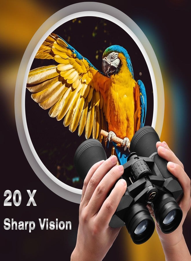 LUXUN Binoculars for Adults High Powered,20x50 Binoculars with BAK4 Prism FMC Lens, Waterproof Telescope for Bird Watching, Hunting, Football Games, Travel and Cruise with Carrying Bag and Strap - Image 2
