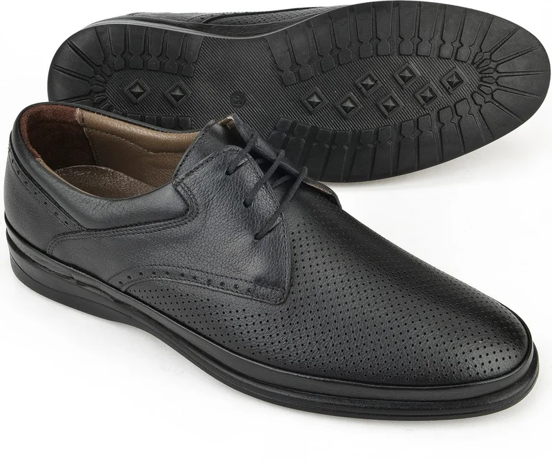 Ziya , Men's Leather Comfort Shoes 141144Z5108 Black