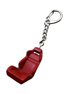 Automotive Racing Seat Key Chain Red