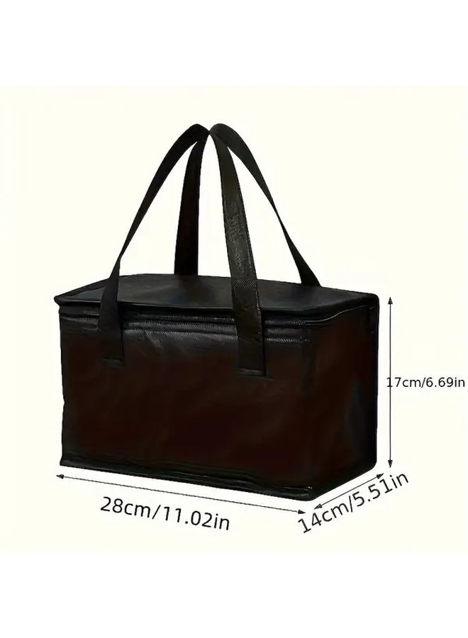 Insulated Lunch Bag Cooler And Warmer Heavy Duty Aluminum Thermal Rustproof Folding Cooler Box With Temperature Control For Picnic Camping Travel Meals Snacks Perishables On The Go Blue - Image 3