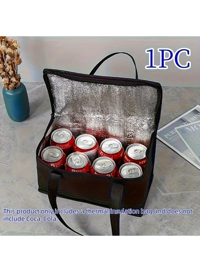 Insulated Lunch Bag Cooler And Warmer Heavy Duty Aluminum Thermal Rustproof Folding Cooler Box With Temperature Control For Picnic Camping Travel Meals Snacks Perishables On The Go Blue - Image 1