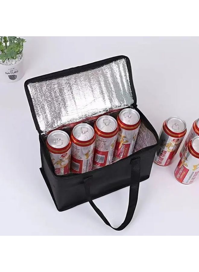Insulated Lunch Bag Cooler And Warmer Heavy Duty Aluminum Thermal Rustproof Folding Cooler Box With Temperature Control For Picnic Camping Travel Meals Snacks Perishables On The Go Blue - Image 5