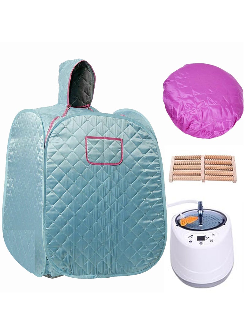 DubaiGallery آلة بخار الساونا للتعرق غرفة بخار منزلية غطاء صندوق معدات ساونا محمولة غرفة ساونا منزلية لتغطية بخار الساونا - Image 1