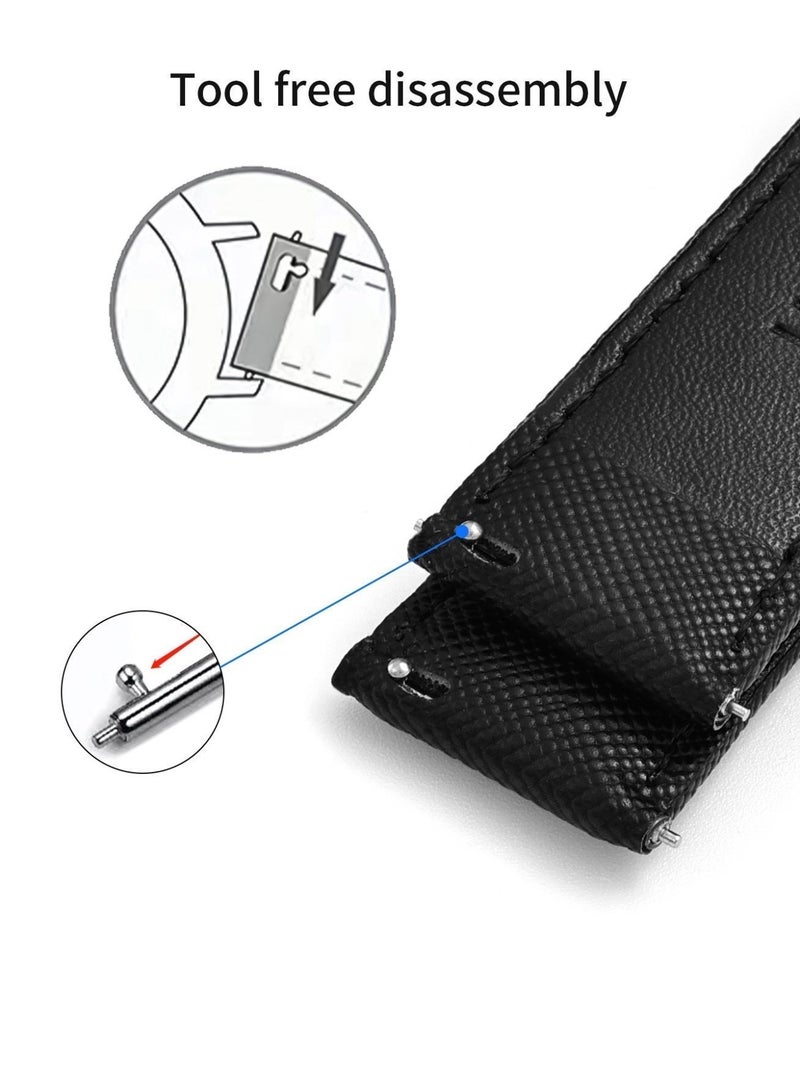 تومي تأتي ساعة TOMI New Series الرجالية الكوارتز مع حزامين جلديين أنيقين، وهي ساعة رجالية مقاومة للماء، بتصميم جديد رائج، ومينا أسود/علبة فضية. - Image 3