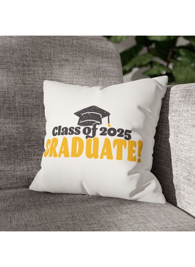 1pc Graduation Throw Pillow, "Class of 2025" Designs, Machine Washable Zipper Closure for Indoor/Outdoor Decor, Graduation gifts - Image 2