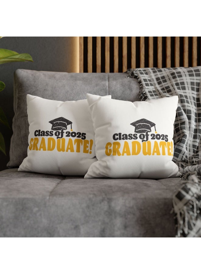 1pc Graduation Throw Pillow, "Class of 2025" Designs, Machine Washable Zipper Closure for Indoor/Outdoor Decor, Graduation gifts - Image 3