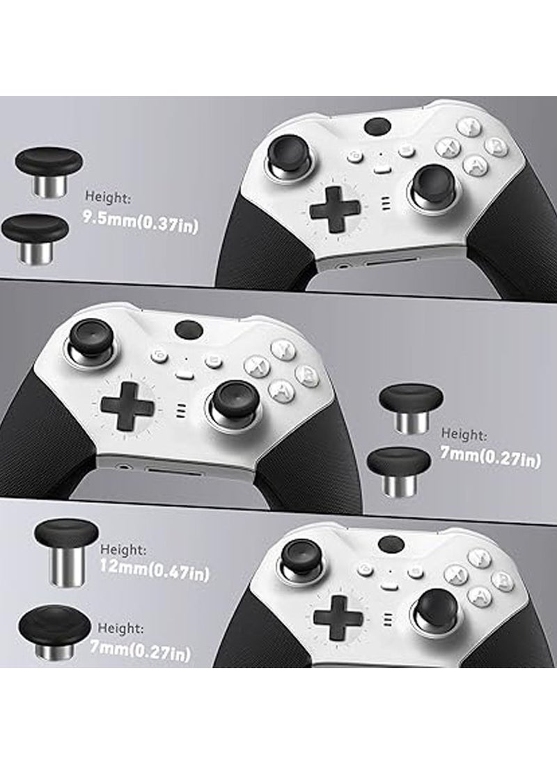 حزمة مكونات كاملة للمتحكم اللاسلكي المتميز من سلسلة Xbox 2، الحزمة تشمل حالة نقل 1، وحدة توصيل 1، مجموعات مفاتيح 4، مجموعات DPads 2، مجموعات مفاتيح إبهام 6، أداة 1، لاستبدال أجزاء المتحكم المتميز من