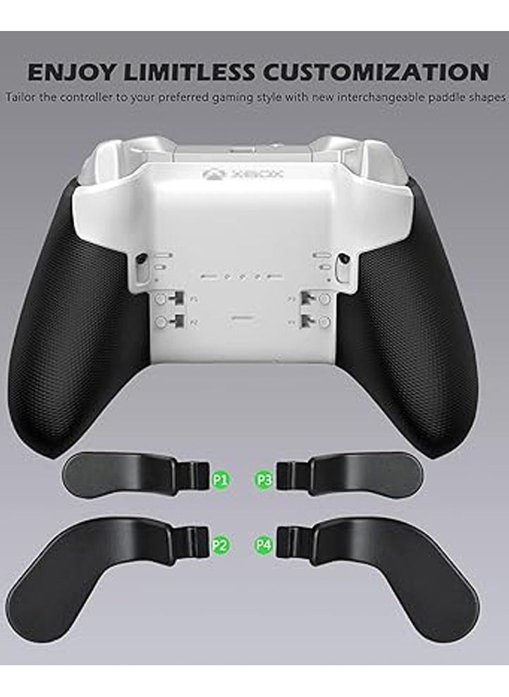 حزمة مكونات كاملة للمتحكم اللاسلكي المتميز من سلسلة Xbox 2، الحزمة تشمل حالة نقل 1، وحدة توصيل 1، مجموعات مفاتيح 4، مجموعات DPads 2، مجموعات مفاتيح إبهام 6، أداة 1، لاستبدال أجزاء المتحكم المتميز من