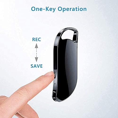 MAYUMI Digital Voice Recorder Hd 4k Voice Activated Recording Device Hidden with Trle Noise Reduction Spy Small Audio Recording Gadget Spy Key Chain Voice Recorder with 32GB Inbuilt Memory - Image 2