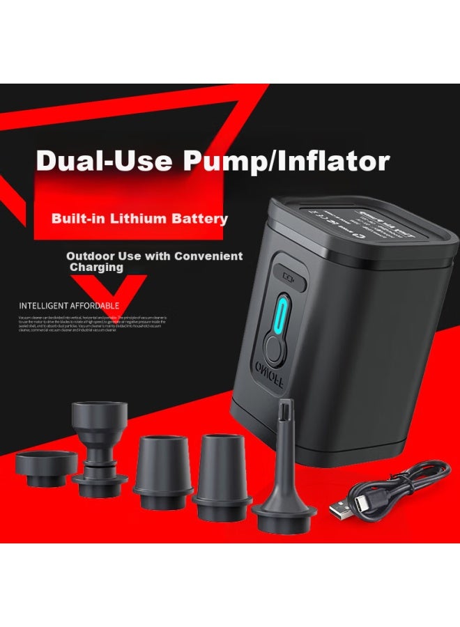 Adandyish Battery Inflatable Pump For Outdoor Swimming Pool, Air Bed, Boat, Water Pool, Ride-on Toy Swimming Ring 700mah - Image 1