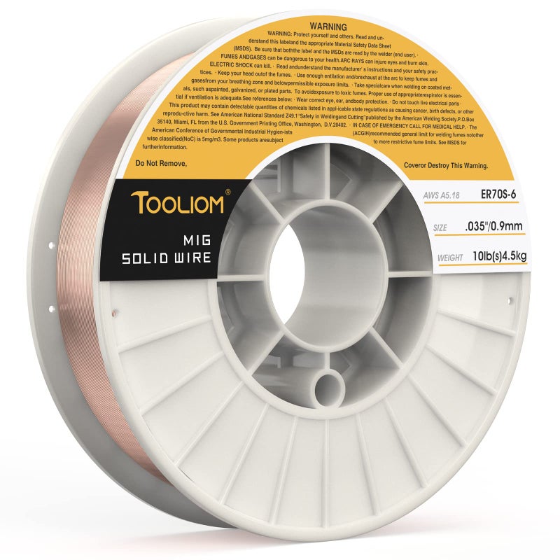 TOOLIOM MIG Welding Wire ER70S6 03509 mm 10LB Solid Carbon Steel Welding Wire High Feedability MIG Wire - Image 3