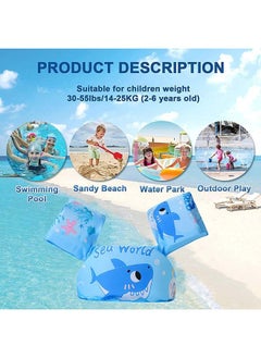 Hihonor Swim Vest, Kids Water Wings Arm Floaties for 30-50 Pounds, Infant Safety Swim Aid Jumper Inflatable,Swim Arm Bands,Float Sleeves Swimming Armbands for Sea/Pool/Beach/Training  - Image 5