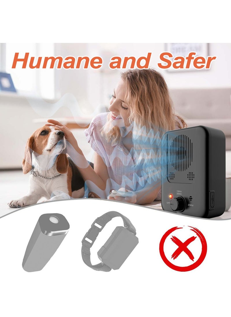 HouDeOS - Anti Barking Device for Dogs, Dog Bark Deterrent Devices with 3 Modes, Ultrasonic Dog Bark Control Devices 30Ft Range Outdoor and Indoor, Waterproof Dogs Barking Silencer Safe for Human and Dogs - Image 1