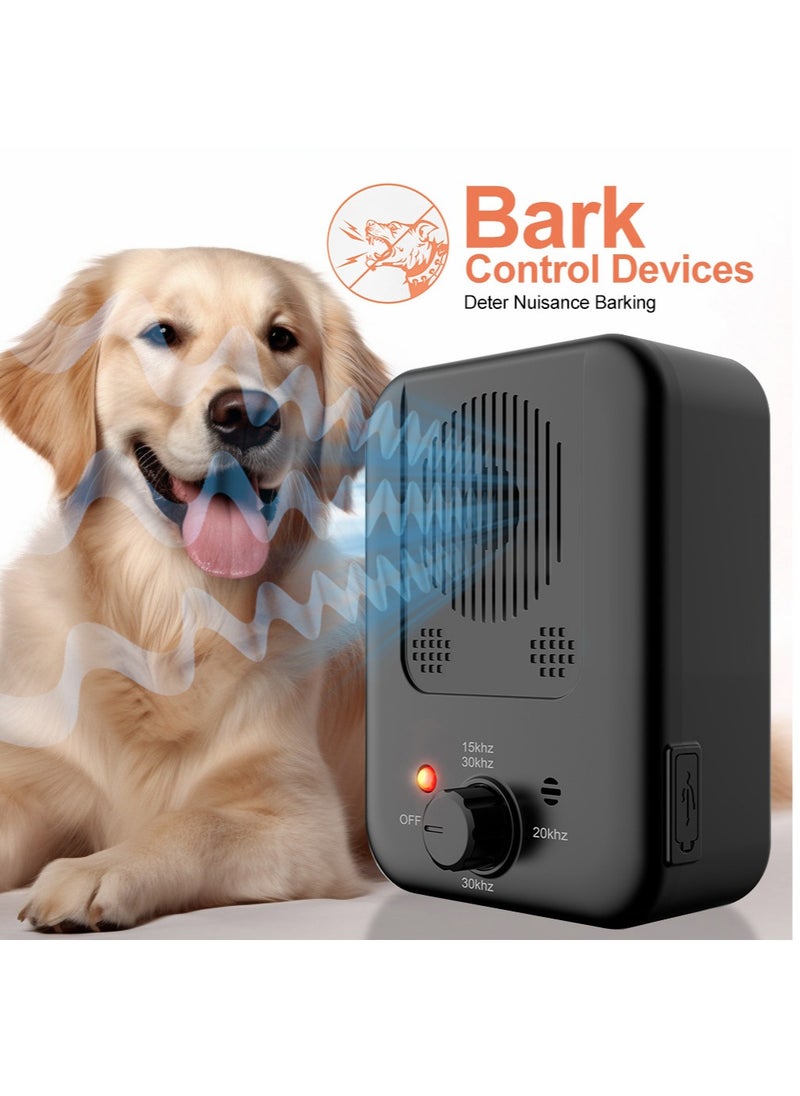 HouDeOS - Anti Barking Device for Dogs, Dog Bark Deterrent Devices with 3 Modes, Ultrasonic Dog Bark Control Devices 30Ft Range Outdoor and Indoor, Waterproof Dogs Barking Silencer Safe for Human and Dogs - Image 1