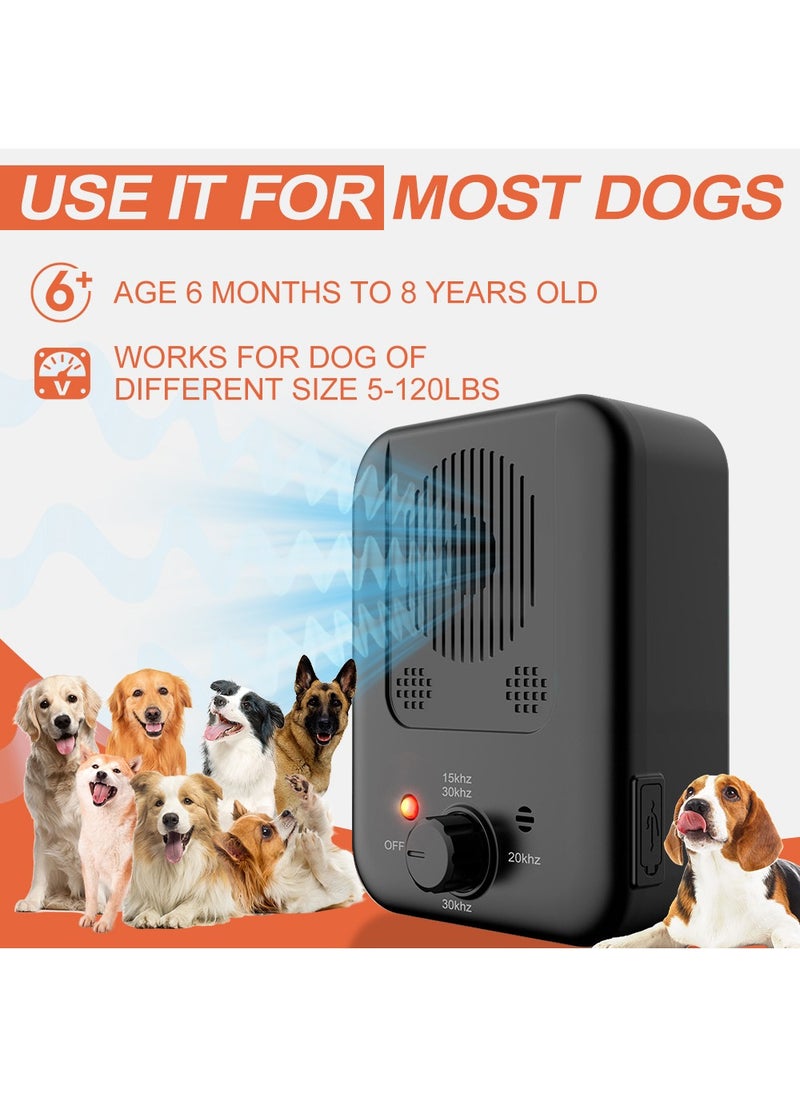 HouDeOS - Anti Barking Device for Dogs, Dog Bark Deterrent Devices with 3 Modes, Ultrasonic Dog Bark Control Devices 30Ft Range Outdoor and Indoor, Waterproof Dogs Barking Silencer Safe for Human and Dogs - Image 1
