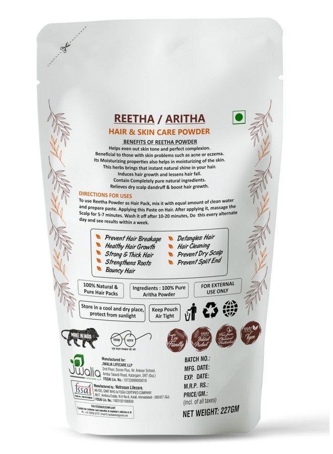 myherb Natural 100% Pure Organic Double Filtered Aritha/Reetha (Sapindus Trifoliatus) Powder || 227 Gm/0.5 Lbs || Ayurvedic Formula || For Face,Skin & Hair Care - Image 5