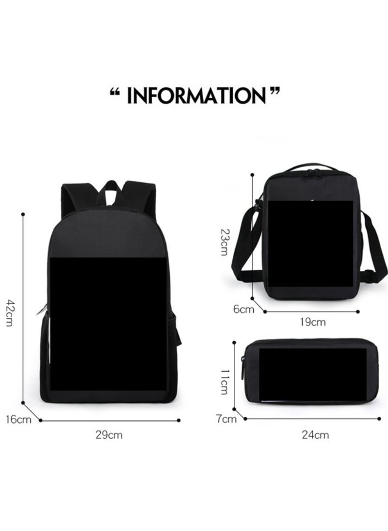 Digital Printing Large Capacity Backpack Three piece Set Lunch Bag Pen Bag Polyester Comfortable Load Reducing Backpack for Students and Children Unisex - pzsku/Z6AC708F06BDA227B3979Z/45/_/1705560969/de39ef52-d271-406d-a7c8-e6fa2a585fa1