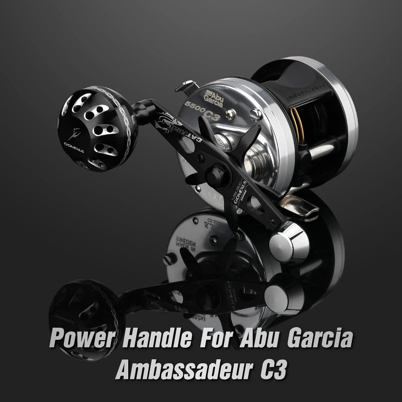 GOMEXUS Power Handle Compatible for Abu Garcia Ambassadeur C3/C4/S/SX 5000-6600 Round Fishing Reel Catfishing Handle - Image 2