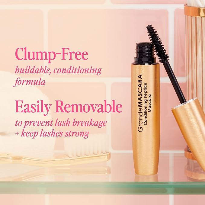 Grande Cosmetics Grande Cosmetics GrandeMASCARA Conditioning Peptide Mascara Volumizing Lengthening Buildable Formula Waterproof - Image 4