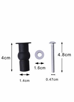 Excefore 4 Pcs Blind Hole Fittings Expanding Rubber Bolts Nuts for Fixing The Top Toilet Seat Universal Parts Set Household Accessories Repair Parts Top Cover Lid Seat Fixings Blind Hole Fitting  - Image 3
