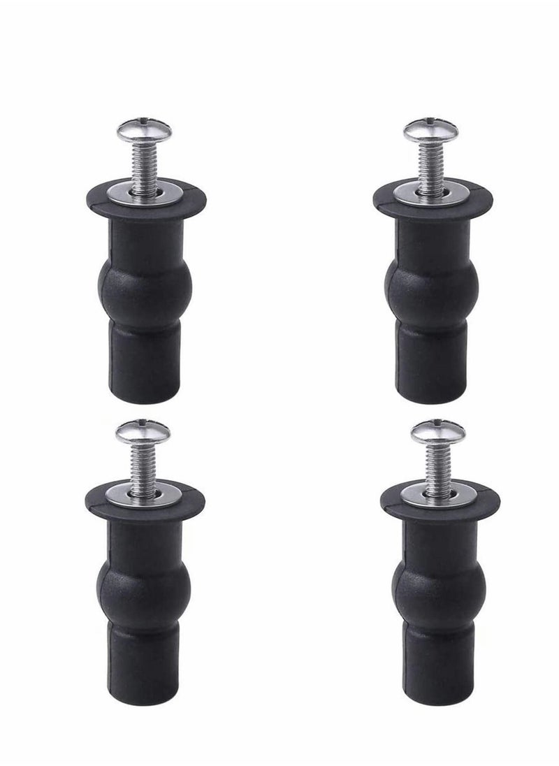 Excefore - 4 Pcs Blind Hole Fittings Expanding Rubber Bolts Nuts for Fixing The Top Toilet Seat Universal Parts Set Household Accessories Repair Parts Top Cover Lid Seat Fixings Blind Hole Fitting - Image 1