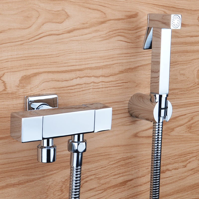 Brass Chrome Handheld Sprayer Attachment For Toilet Baby Diaper Pet Washing - Image 3