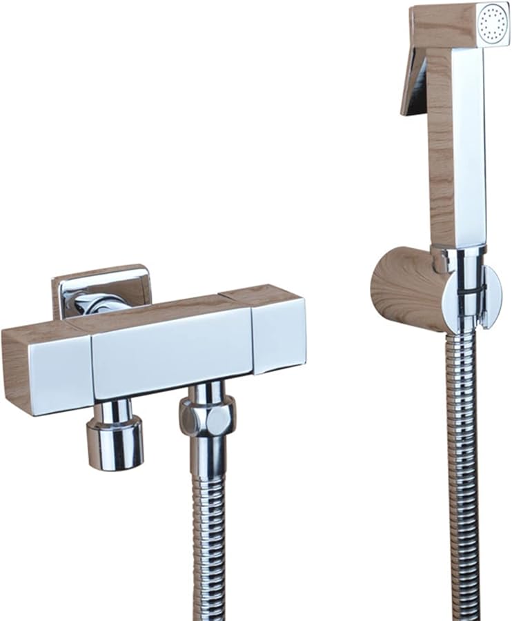 Brass Chrome Handheld Sprayer Attachment For Toilet Baby Diaper Pet Washing - Image 1
