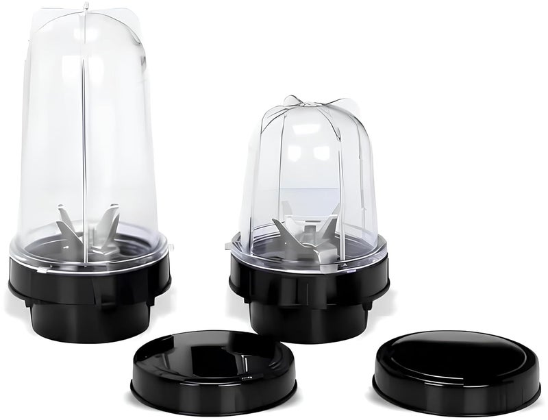 Jade-X Bullet Juicer Jar 530ml Compatible with Mixer Grinder for Smooth Blending and Efficient Juice Extraction (Pack of 2) (Only Jar) - Image 1