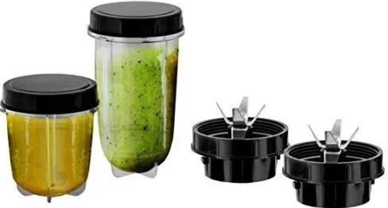 Jade-X Bullet Juicer Jar 530ml Compatible with Mixer Grinder for Smooth Blending and Efficient Juice Extraction (Pack of 2) (Only Jar) - Image 5