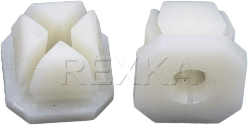 Rexka 50ps Nylon Grill Screw Nuts #8 Screw Size for GM 3893980 - Image 4