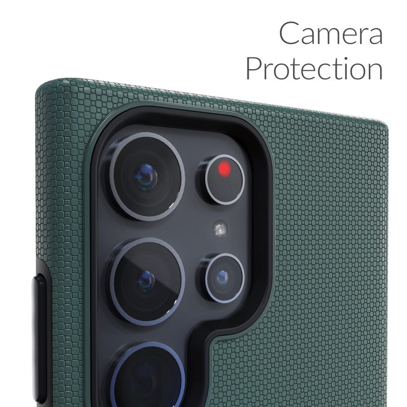 Crave for Samsung Galaxy S23 Ultra Case, Shockproof Protection Dual Layer Case for Samsung Galaxy S23 Ultra (6.8 inch) - Forest Green - Image 3