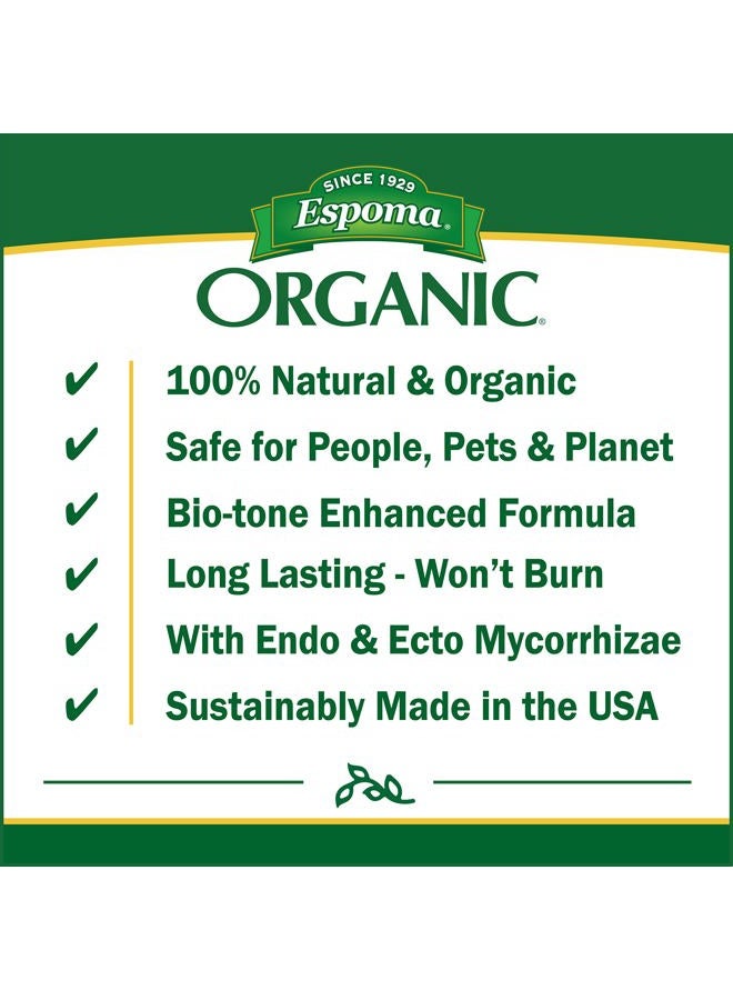 Espoma Organic Bio-Tone Starter Plus 4-3-3 Natural & Organic Starter Plant Food with Both Endo & Ecto Mycorrhizae; 4 lb. Bag; The Ultimate Starter Fertilizer - Pack of 1 - Image 4