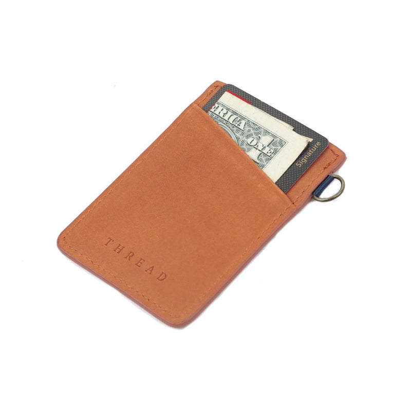 Thread Wallets Ultra Slim Minimalist Leather Card Holder Wallet (Emmeline) - Image 2