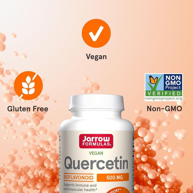 Jarrow Formulas Quercetin Supplements  500 mg Antioxidant Support for Cardiovascular and Immune Health Supplement with 200 Veggie Capsules - Image 5