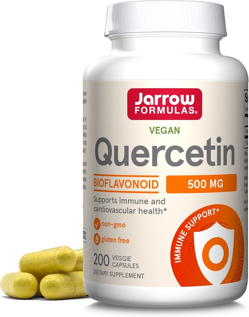 Jarrow Formulas Quercetin Supplements  500 mg Antioxidant Support for Cardiovascular and Immune Health Supplement with 200 Veggie Capsules - Image 1