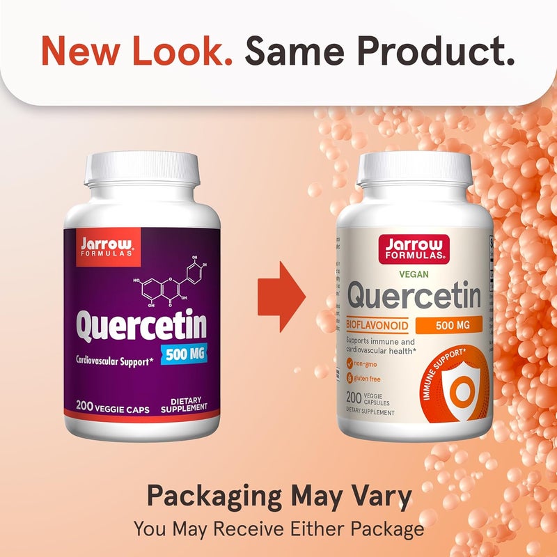 Jarrow Formulas Quercetin Supplements  500 mg Antioxidant Support for Cardiovascular and Immune Health Supplement with 200 Veggie Capsules - Image 2