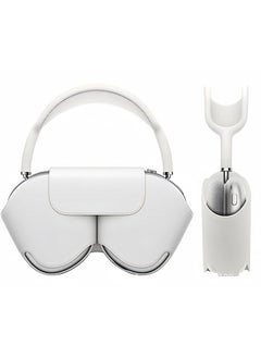For Airpods Max Second-generation Protective Case Headset Bluetooth Headset Protective Case Storage Bag Sleep Earphone Case-Color:White