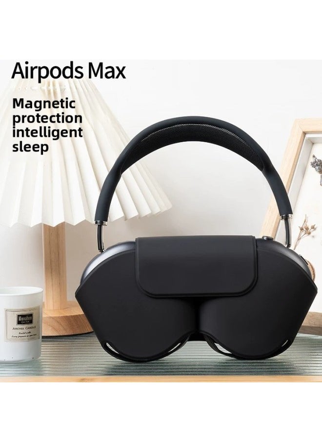 Generic - For Airpods Max Second-generation Protective Case Headset Bluetooth Headset Protective Case Storage Bag Sleep Earphone Case-Color:White - Image 1
