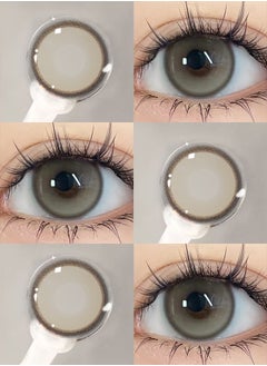 Mill Creek Mill Creek color contact lenses 14.0MM hydrogel lenses can be used for 12 months 1 pair of 2 brown glasses  - Image 1