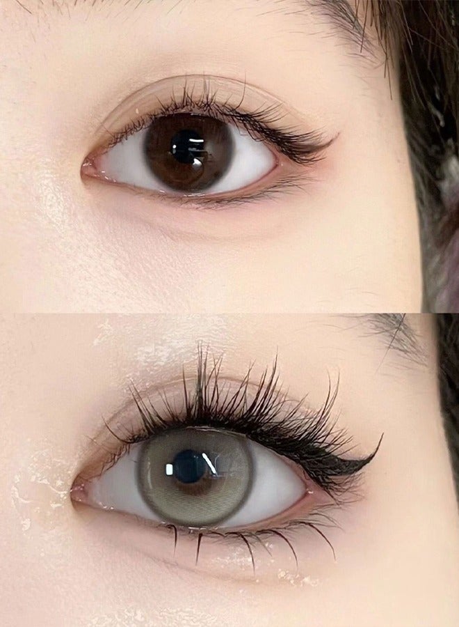 Mill Creek color contact lenses 14.0MM hydrogel lenses can be used for 12 months 1 pair of 2 brown glasses - Image 2