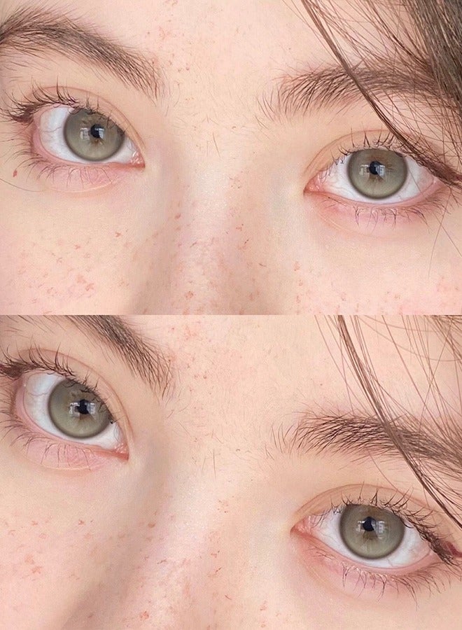 Mill Creek color contact lenses 14.0MM hydrogel lenses can be used for 12 months 1 pair of 2 brown glasses - Image 3