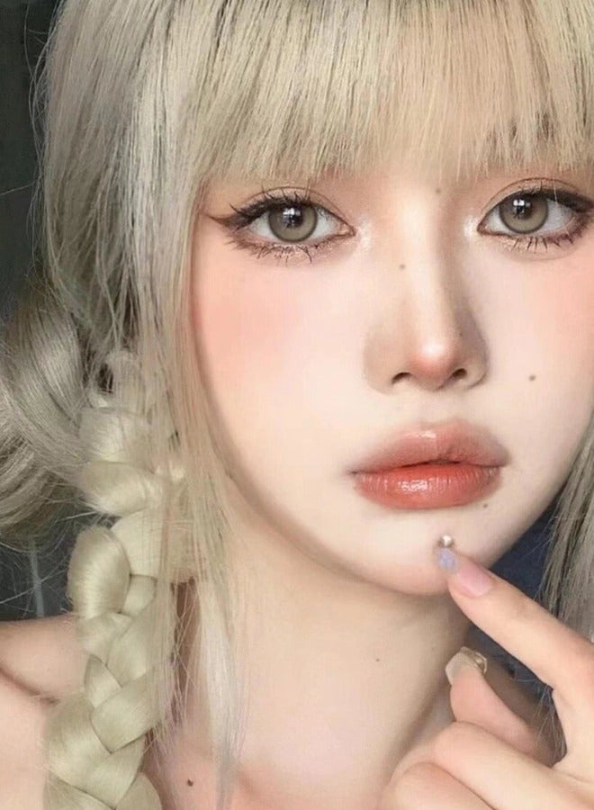 Mill Creek color contact lenses 14.0MM hydrogel lenses can be used for 12 months 1 pair of 2 brown glasses - Image 4