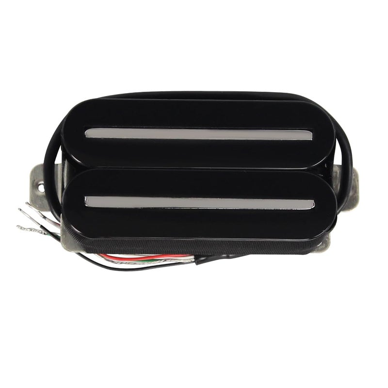 FLEOR High Output Bridge Pickup Hot Dual Rail Humbucker Pickups Ceramic Electric Guitar Pickup Humbucker, Black - Image 5