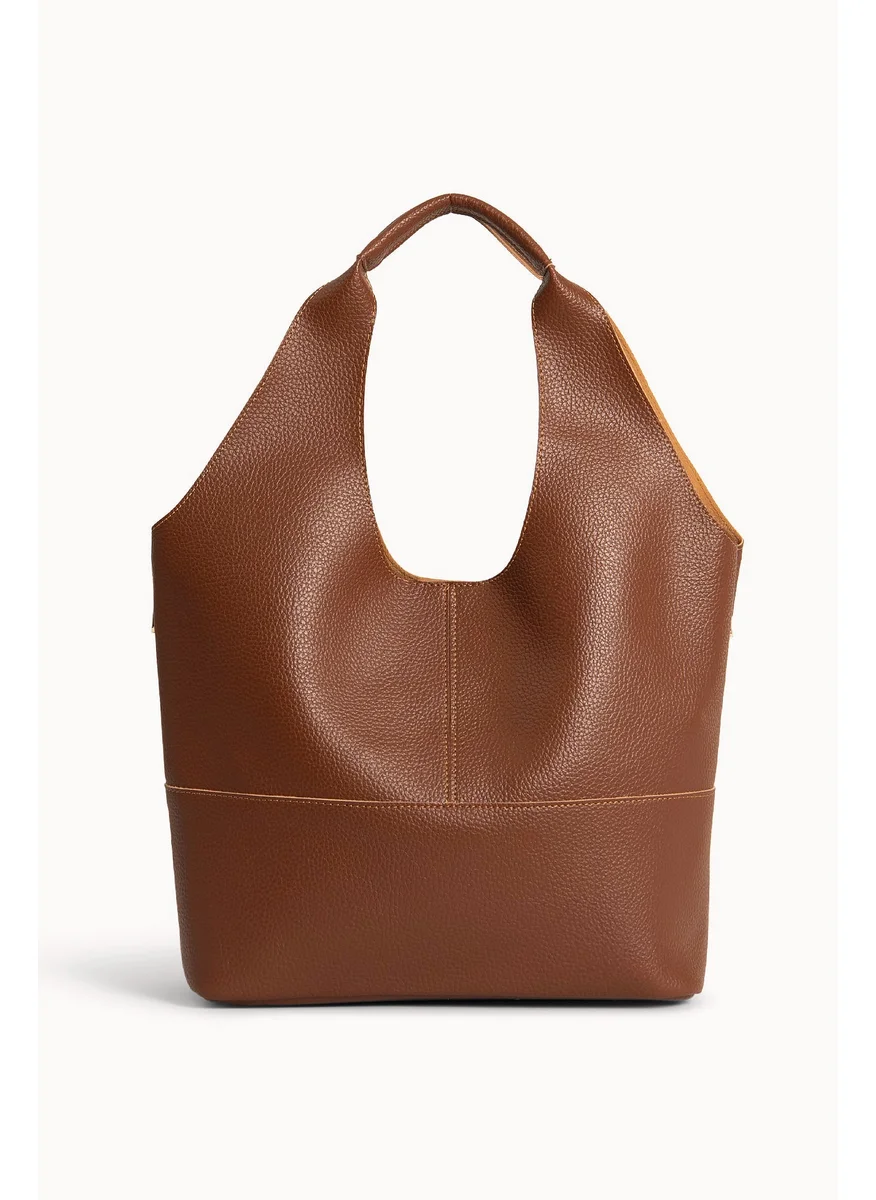 وي كرييت Brown Stylish Tote Bag by WECRE8