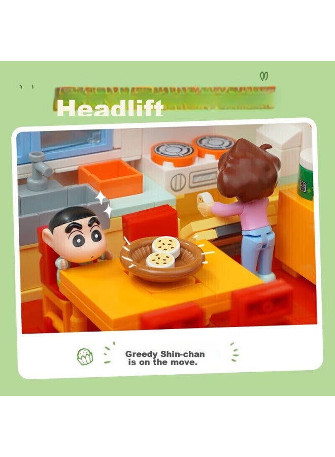 Keeppley بيت كرين شين-تشان من كيبللي، نموذج لعبة بناء كتل، لعبة تجميع، هدية عيد ميلاد للبنات، هدية مهرجان تشيكسى - Image 2