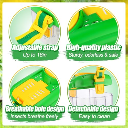 Biubee 2Sets Bug Catcher for Kids - Sturdy Kids Bug Catching Kit Gifts with Collector Butterfly Net Tweezer, Bugs Habitat Outdoor Explorer Kit for Age 3 4 5 6 7 8, 8Pcs - Image 5