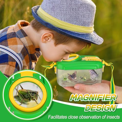 Biubee 2Sets Bug Catcher for Kids - Sturdy Kids Bug Catching Kit Gifts with Collector Butterfly Net Tweezer, Bugs Habitat Outdoor Explorer Kit for Age 3 4 5 6 7 8, 8Pcs - Image 2