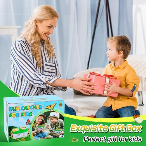 Biubee 2Sets Bug Catcher for Kids - Sturdy Kids Bug Catching Kit Gifts with Collector Butterfly Net Tweezer, Bugs Habitat Outdoor Explorer Kit for Age 3 4 5 6 7 8, 8Pcs - Image 3